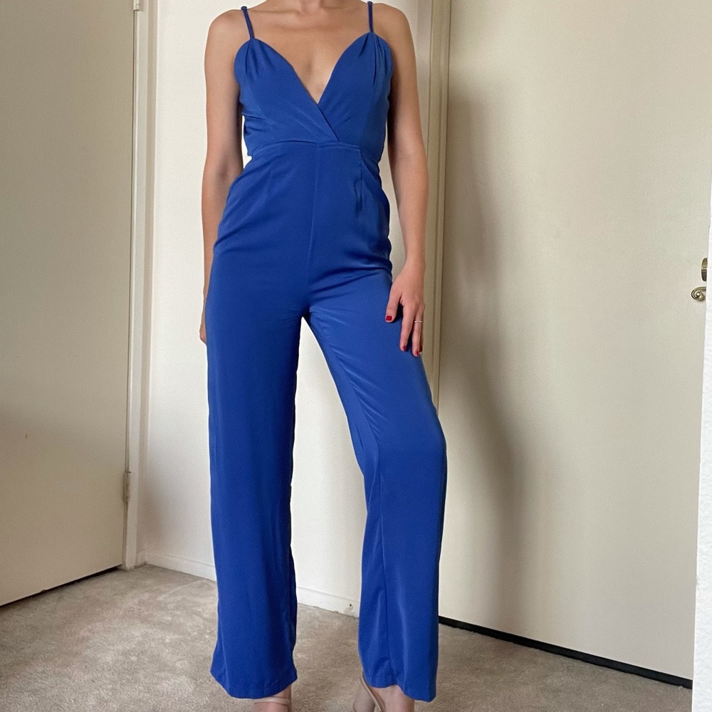 Superdown Royal Blue Jumpsuit size xs